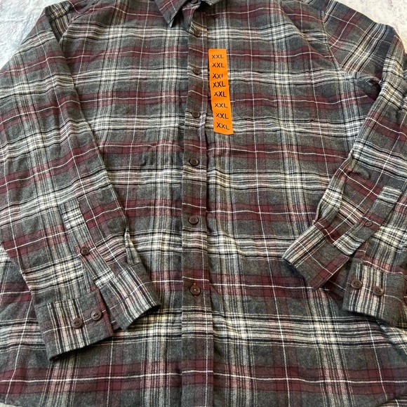 NEW XXL Original Weatherproof Vintage Men’s Plaid Flannel Long Sleeve Shirt NWT - Picture 9 of 9